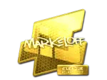 Sticker | markeloff (Gold) | Atlanta 2017