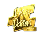 Sticker | disco doplan (Gold) | Atlanta 2017