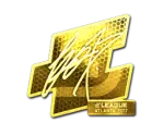 Sticker | fox (Gold) | Atlanta 2017