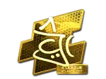 Sticker | chrisJ (Gold) | Atlanta 2017