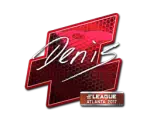 Sticker | denis (Foil) | Atlanta 2017