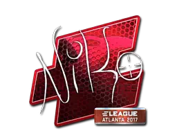 Sticker | NiKo (Foil) | Atlanta 2017 Sticker | NiKo (Foil) | Atlanta 2017