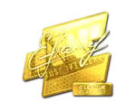 Sticker | flamie (Gold) | Atlanta 2017