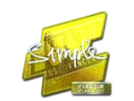 Sticker | s1mple (Foil) | Atlanta 2017