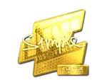 Sticker | s1mple (Gold) | Atlanta 2017