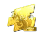 Sticker | RUBINO (Gold) | Atlanta 2017