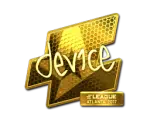 Sticker | device (Gold) | Atlanta 2017