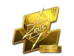 Sticker | Zeus (Gold) | Atlanta 2017
