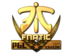 Sticker | Fnatic (Gold) | Krakow 2017