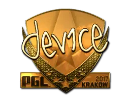 Sticker | device (Gold) | Krakow 2017 Sticker | device (Gold) | Krakow 2017