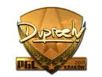 Sticker | dupreeh (Gold) | Krakow 2017