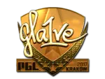 Sticker | gla1ve (Gold) | Krakow 2017