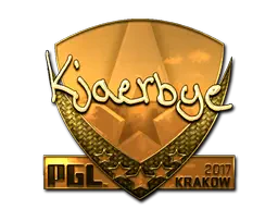 Sticker | Kjaerbye (Gold) | Krakow 2017 Sticker | Kjaerbye (Gold) | Krakow 2017