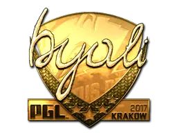 Sticker | byali (Gold) | Krakow 2017 Sticker | byali (Gold) | Krakow 2017