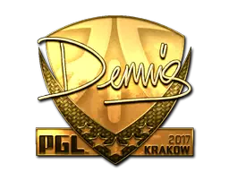 Sticker | dennis (Gold) | Krakow 2017 Sticker | dennis (Gold) | Krakow 2017