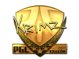 Sticker | KRIMZ (Gold) | Krakow 2017 Sticker | KRIMZ (Gold) | Krakow 2017
