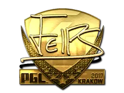 Sticker | felps (Gold) | Krakow 2017 Sticker | felps (Gold) | Krakow 2017