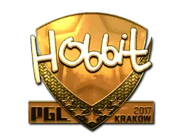 Sticker | Hobbit (Gold) | Krakow 2017 Sticker | Hobbit (Gold) | Krakow 2017