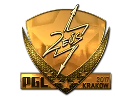 Sticker | Zeus (Gold) | Krakow 2017 Sticker | Zeus (Gold) | Krakow 2017
