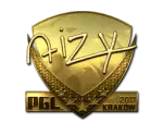 Sticker | aizy (Gold) | Krakow 2017