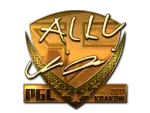 Sticker | allu (Gold) | Krakow 2017