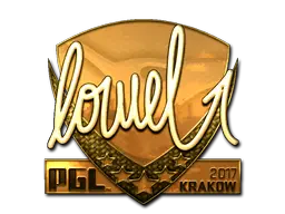 Sticker | loWel (Gold) | Krakow 2017 Sticker | loWel (Gold) | Krakow 2017