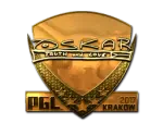 Sticker | oskar (Gold) | Krakow 2017