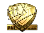 Sticker | apEX (Gold) | Krakow 2017