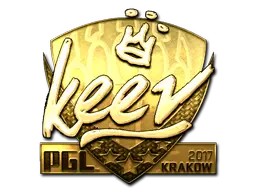 Sticker | keev (Gold) | Krakow 2017 Sticker | keev (Gold) | Krakow 2017