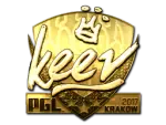 Sticker | keev (Gold) | Krakow 2017