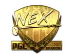 Sticker | nex (Gold) | Krakow 2017