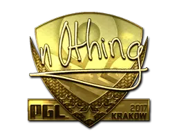 Sticker | n0thing (Gold) | Krakow 2017 Sticker | n0thing (Gold) | Krakow 2017