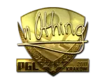 Sticker | n0thing (Gold) | Krakow 2017