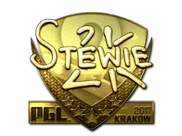 Sticker | Stewie2K (Gold) | Krakow 2017 Sticker | Stewie2K (Gold) | Krakow 2017