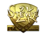 Sticker | Stewie2K (Gold) | Krakow 2017