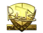 Sticker | B1ad3 (Gold) | Krakow 2017