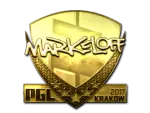Sticker | markeloff (Gold) | Krakow 2017