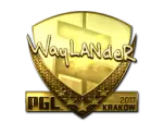 Sticker | wayLander (Gold) | Krakow 2017