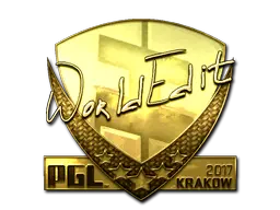 Sticker | WorldEdit (Gold) | Krakow 2017 Sticker | WorldEdit (Gold) | Krakow 2017