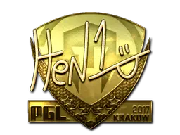 Sticker | HEN1 (Gold) | Krakow 2017 Sticker | HEN1 (Gold) | Krakow 2017