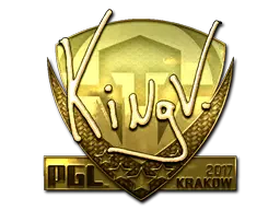 Sticker | kNgV- (Gold) | Krakow 2017