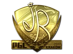 Sticker | jR (Gold) | Krakow 2017 Sticker | jR (Gold) | Krakow 2017