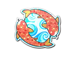 Sticker | Twin Koi