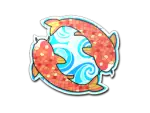 Sticker | Twin Koi