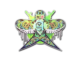 Sticker | Green Swallow Sticker | Green Swallow