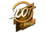 Sticker | 100 Thieves (Gold) | Boston 2018