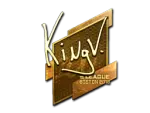 Sticker | kNgV- (Gold) | Boston 2018