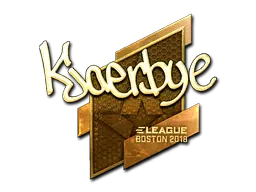 Sticker | Kjaerbye (Gold) | Boston 2018 Sticker | Kjaerbye (Gold) | Boston 2018
