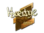 Sticker | Kjaerbye (Gold) | Boston 2018