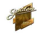 Sticker | Golden (Gold) | Boston 2018